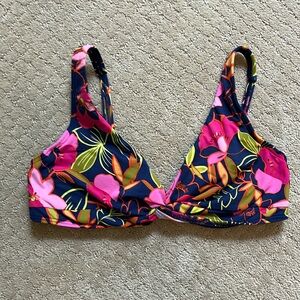 Lands end bikini top w/adjustable straps